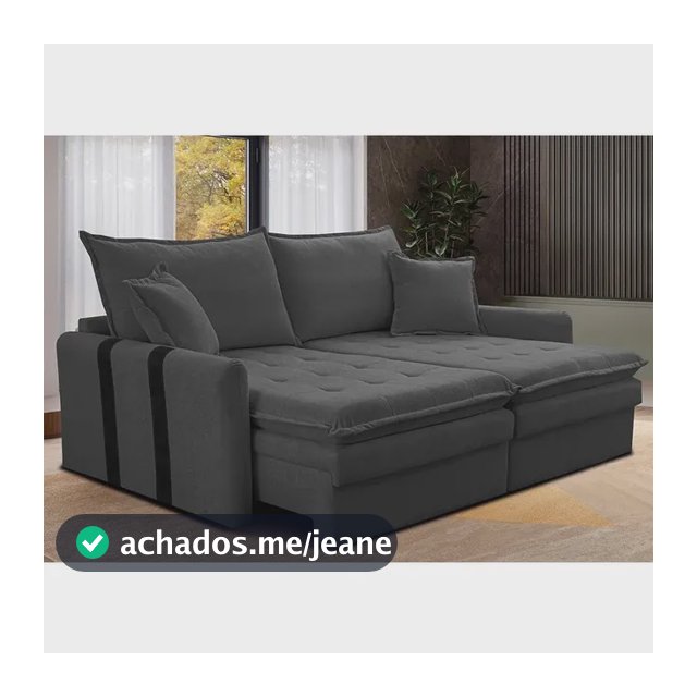 Sofá  Sem Caixa Retrátil 1,60m Soft Bonnie Boucle Cama Inbox