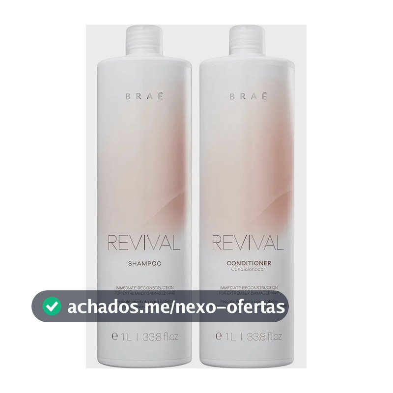 Kit Shampoo E Condicionador 2l Revival Braé Profissional