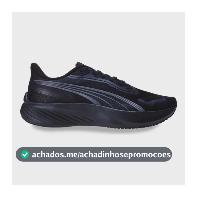Tênis Masculino Pounce Lite Running Puma Puma Black-cool Dark Gray Liso 39 Br