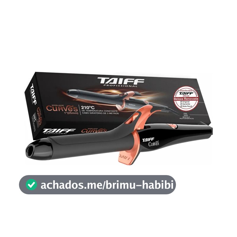 Modelador de cachos de barril Taiff Curves 2.5cm de diâmetro