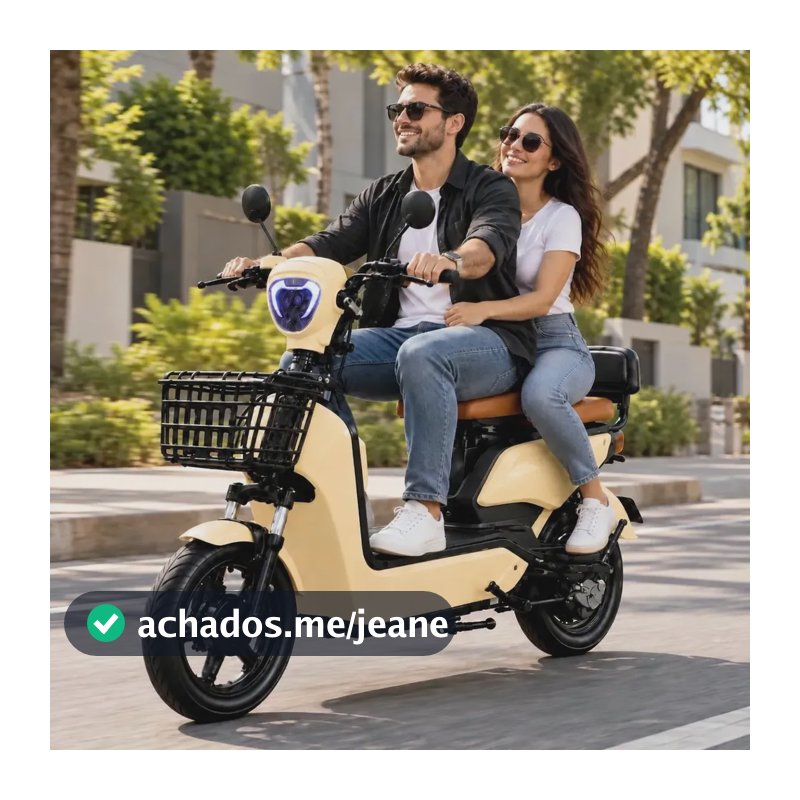 Motinha Elétrica Scooter Jy C2 C3 Mw Bicicleta Alarme Urbana Bege