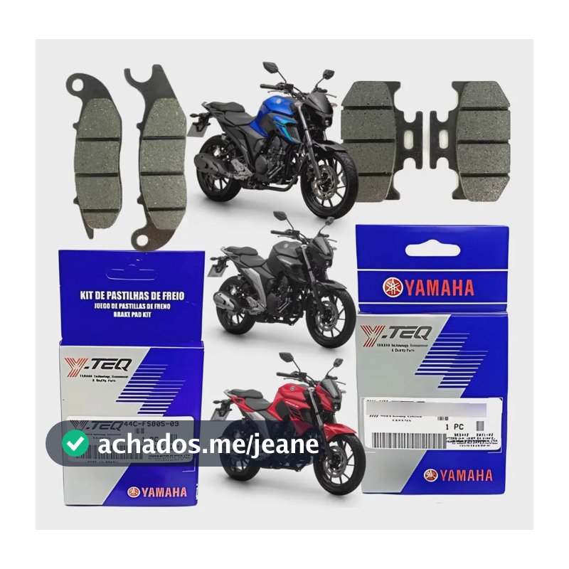 Kit Pastilha Freio Fazer 250 Fz25 2019 2020 2021 2022 2023