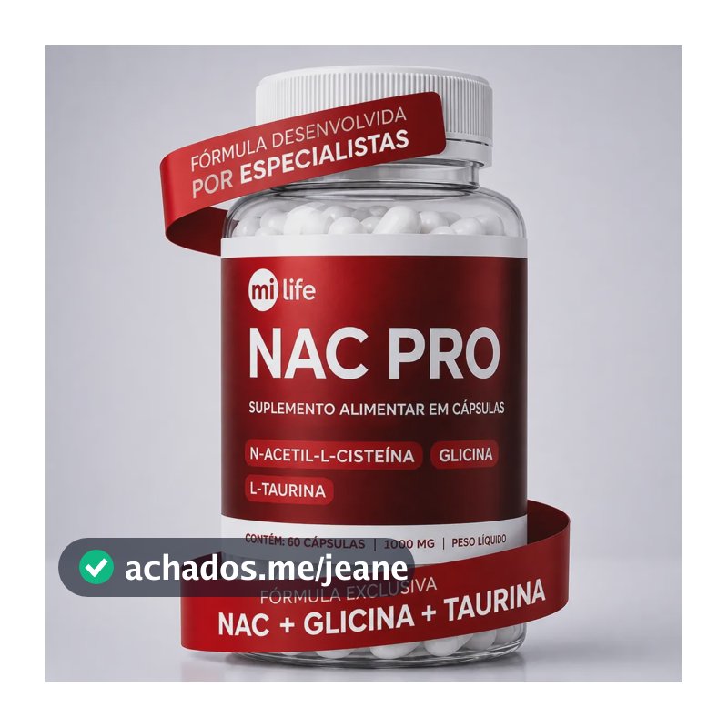 Nac Pro | Fórmula Exclusiva De Nac Glicina E Taurina 60caps Sem Sabor