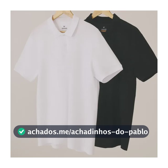 Kit Com 2 Camisas Polo Básicas Masculinas Hering