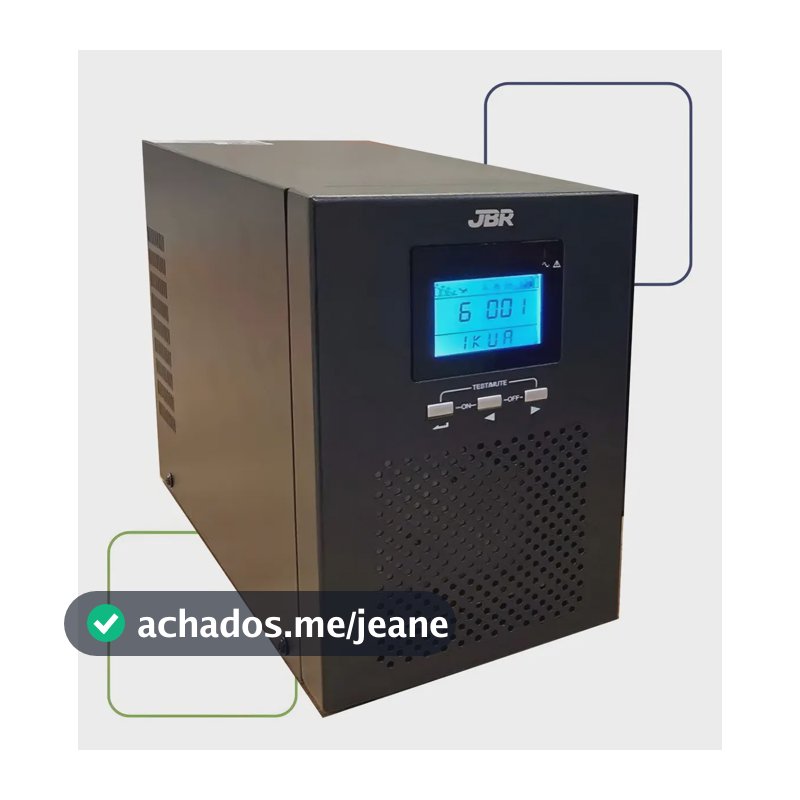 Nobreak Jbr 3000va Torre Mono 220v Senoidal Pcgamer Servidor