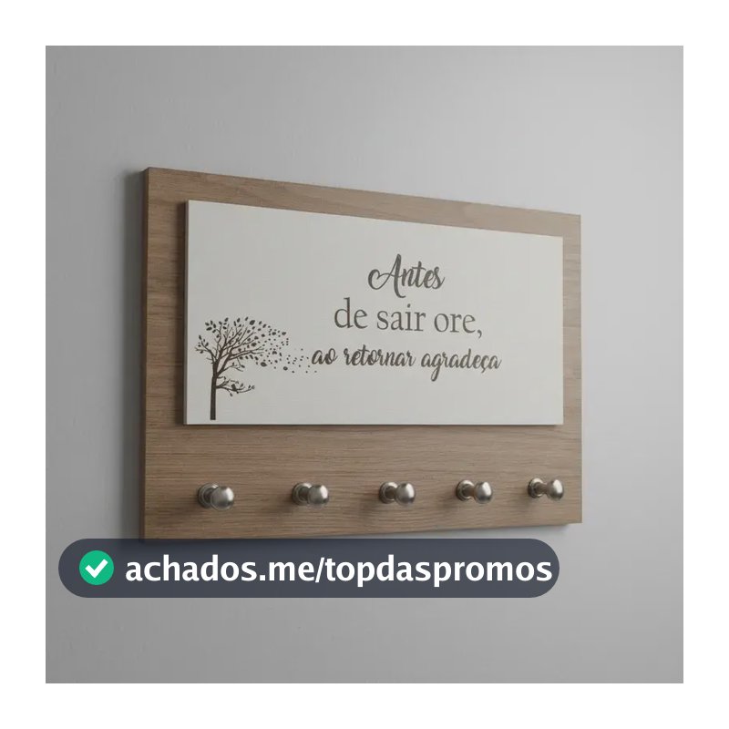 Porta Chave Parede Antes De Sair Ore Amadeirado