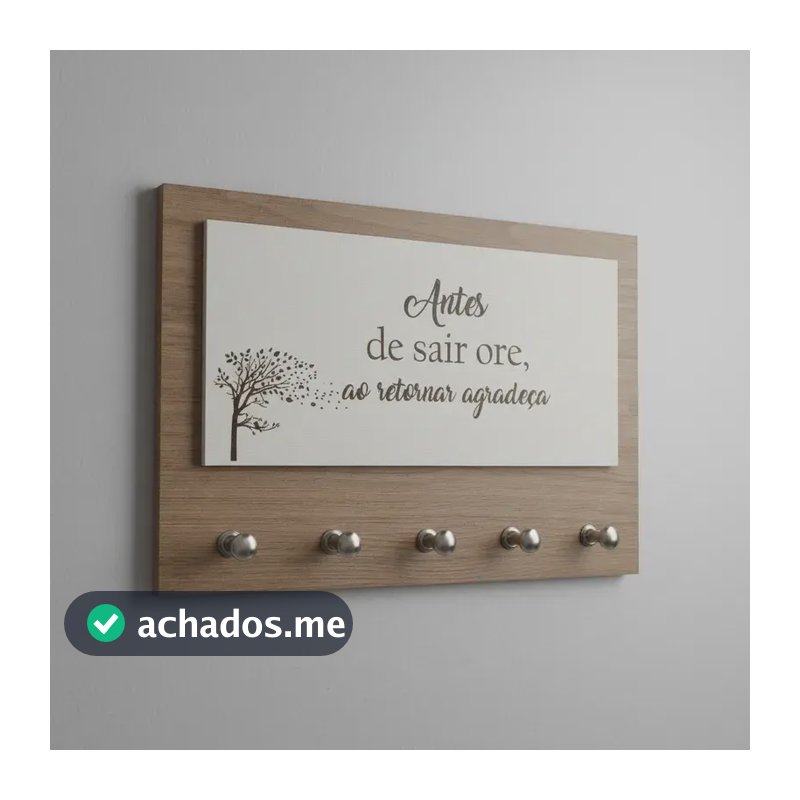 Porta Chave Parede Antes De Sair Ore Amadeirado