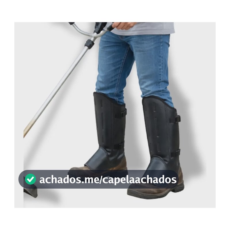 Perneira Profissional Sintetica Com Velcro 3 Tala E Presilha