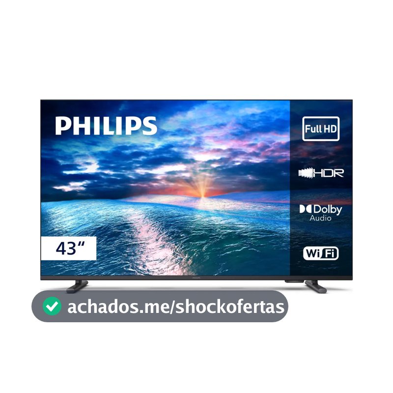 Smart TV Philips 43" Full HD 43PFG6910/78 Wi-Fi