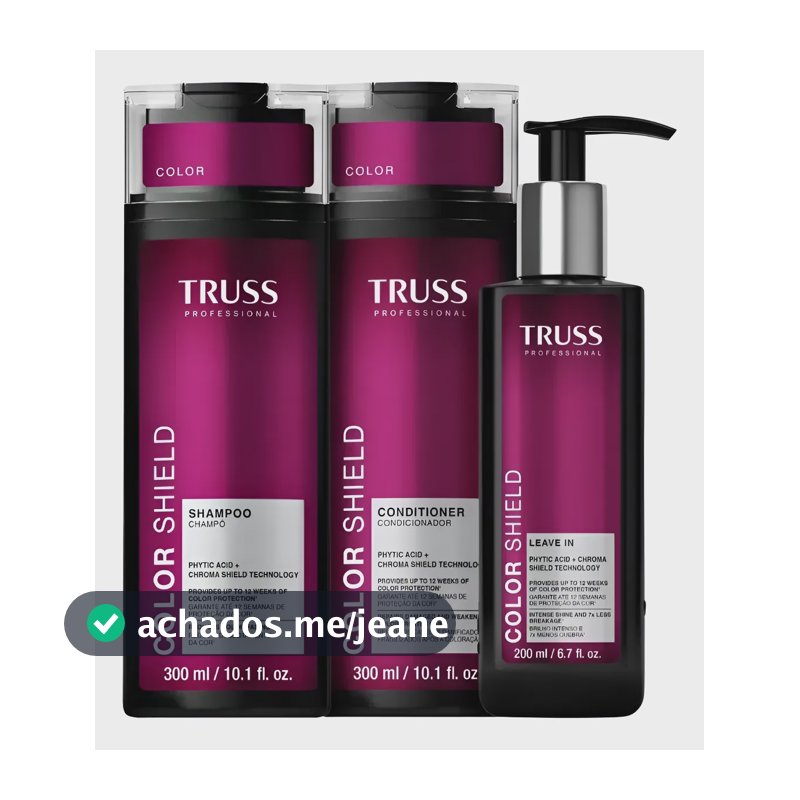 Kit Truss Color Shield Shampoo Condicionador E Leave-in
