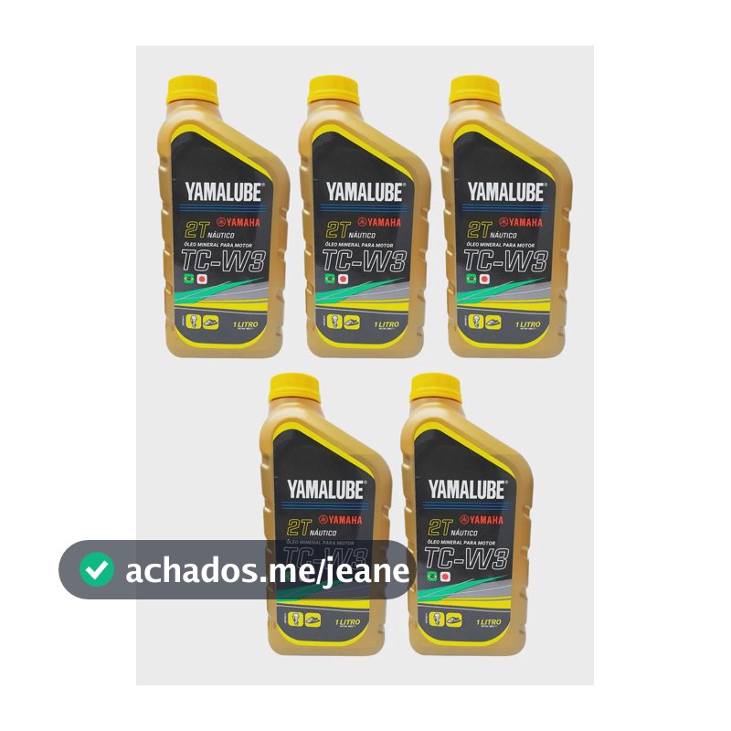Óleo Motores De Popa 2 Tempos Yamalube Tcw3 1 Litro Kit C/5