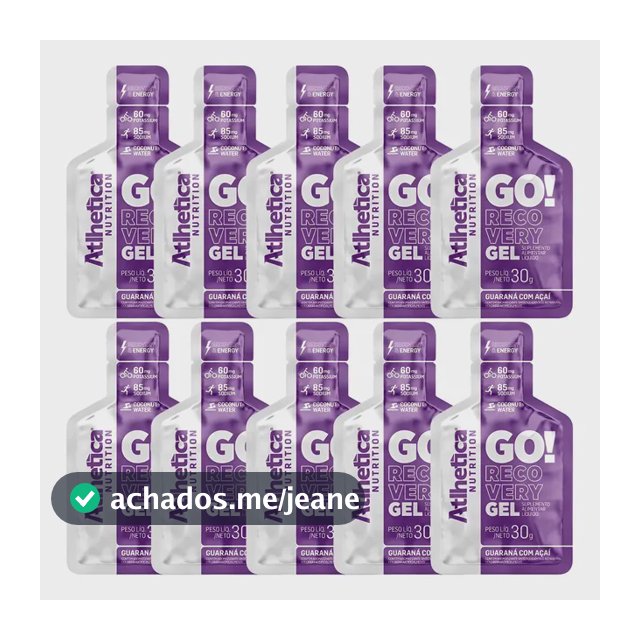 Go! Recovery Gel Repositor - 10 Sachês - Atlhetica Nutrition