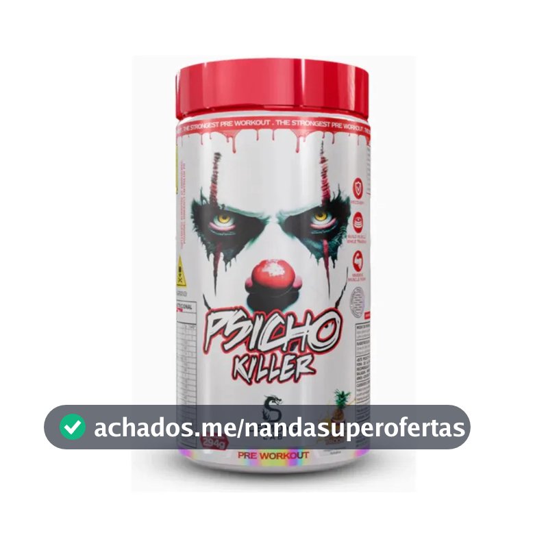 Suplemento Nutricional Demons Lab Psico Killer em Pó 294g de Yellow Blood