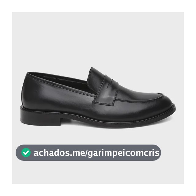 Sapato Masculino Mocassim Em Couro Preto