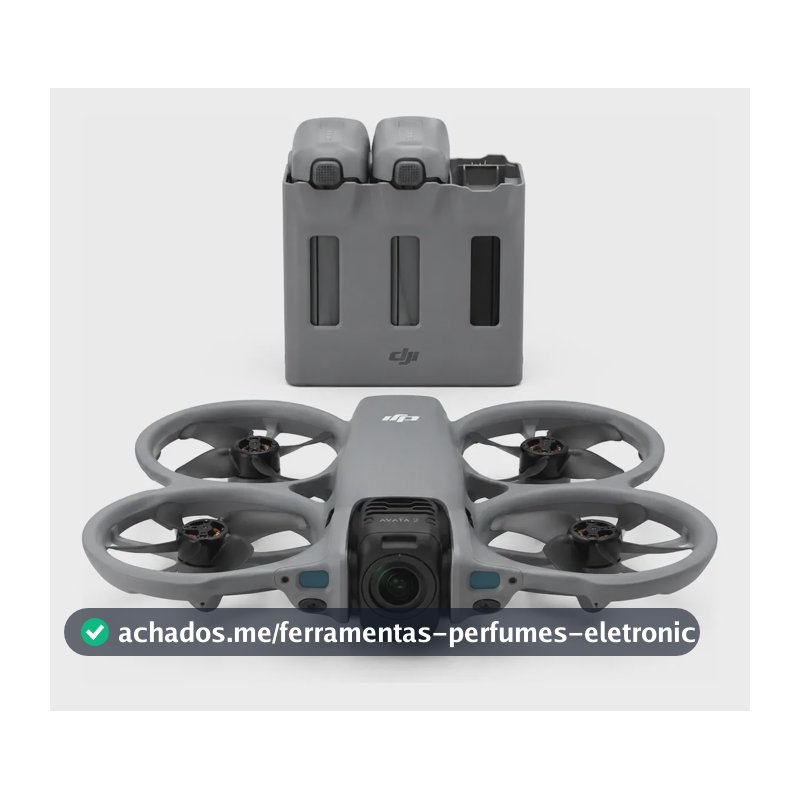 Drone Dji Avata 360 Homologado Com 2 Baterias + Hub Cinza