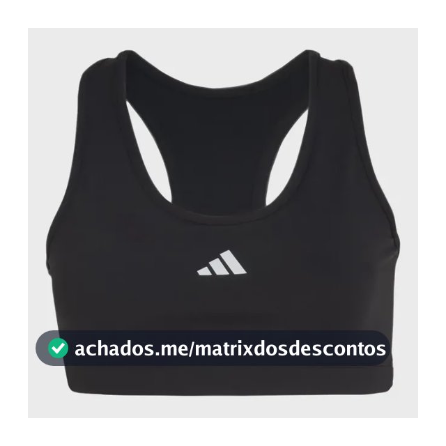 Top Treino Poliamida Suporte Medio adidas