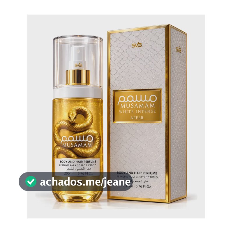 Body Splash Afeer Musamam White Intense 200ml Unissex
