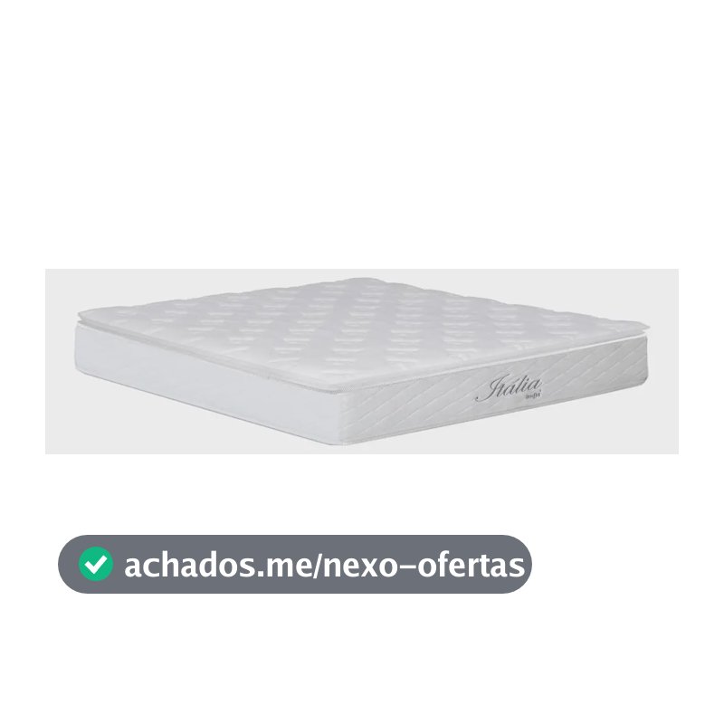 Colchão Casal Itália Com Pillow Top E Molas Umaflex Branco