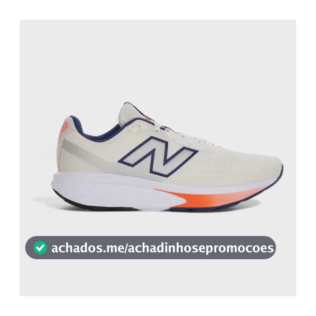 Tênis New Balance Fresh Foam 520 V9 Performance Responsivo Off White 40 Br