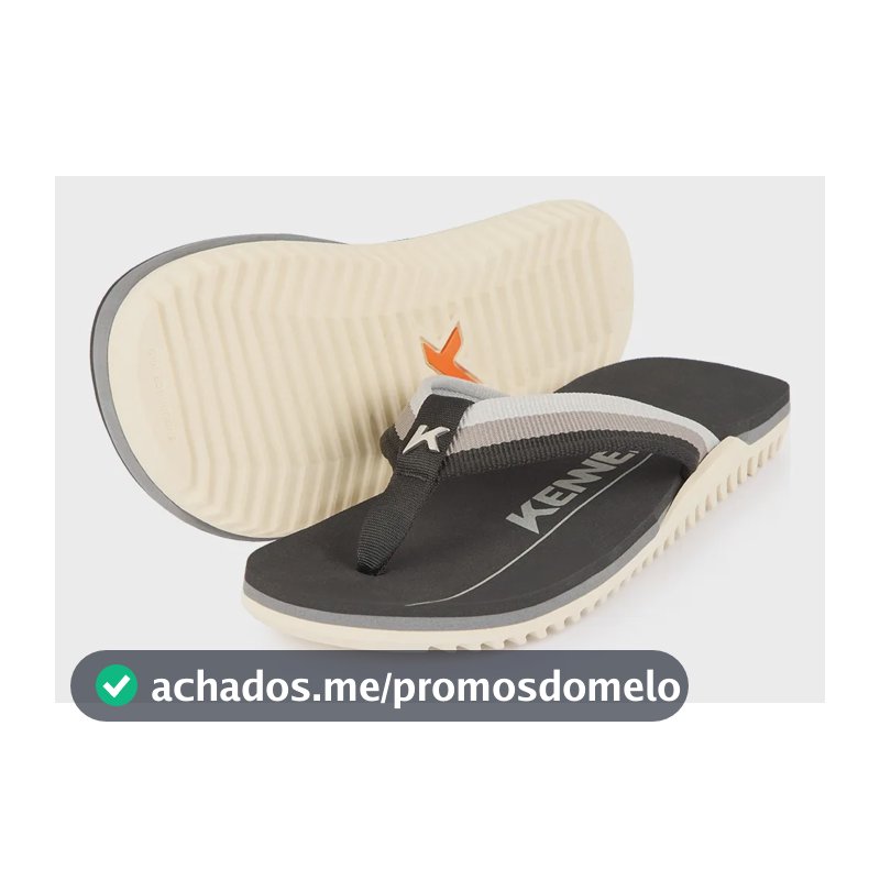 Sandália Kenner Unissex Nk6 Pro Branco/preto/cinza Liso 43