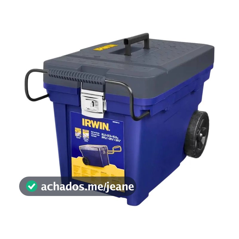 Caixa Para Ferramentas Com Rodas Bau Contractor - Irwin Cor Azul