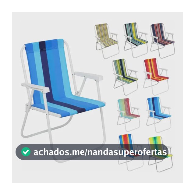 Cadeira De Praia Dobrável Aço Cores Sortidas Resistente Estrutura Reforçada Leve Praia Piscina Camping Lazer Luvinco