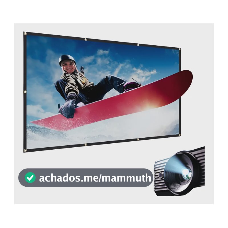 Telão De Projeção 100' Para Datashow Com Imagem Nítida 127/220v