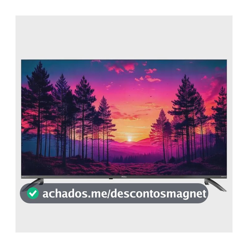 Smart TV Philco 50" Polegadas 4K UHD Roku TV HDR10 Dolby Audio WiFi P50CRB