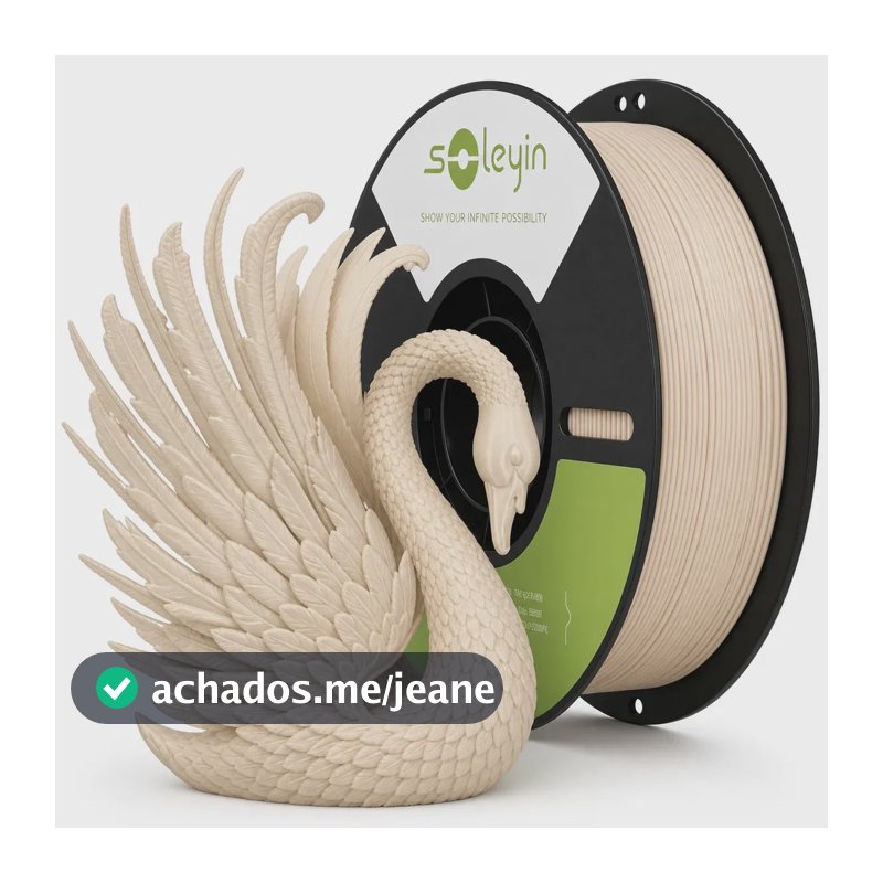 Filamento PET-G Soleyin Marrom-Claro 1.75mm para Impressora 3D FDM de 1kg