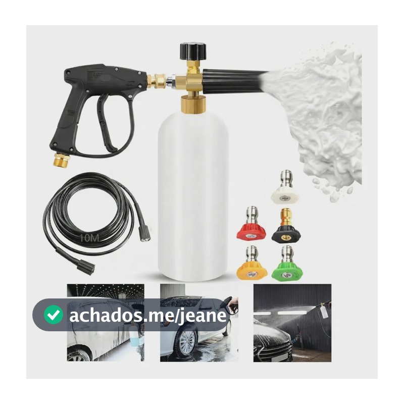 Snow Foam Engate Registro Bicos Coloridos 10m Mangueira