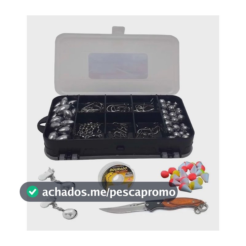 Kit Pesca Completo Marine Sports Summer Anzol Chumbo Boias Linha 100m