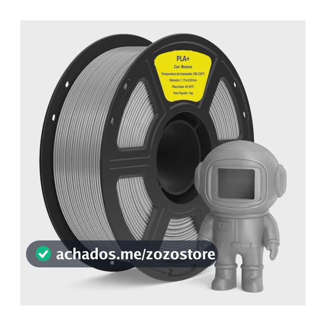 High Speed Impressão 3d Pla+ Filamento 1.75mm Premium 1kg Cinza-escuro
