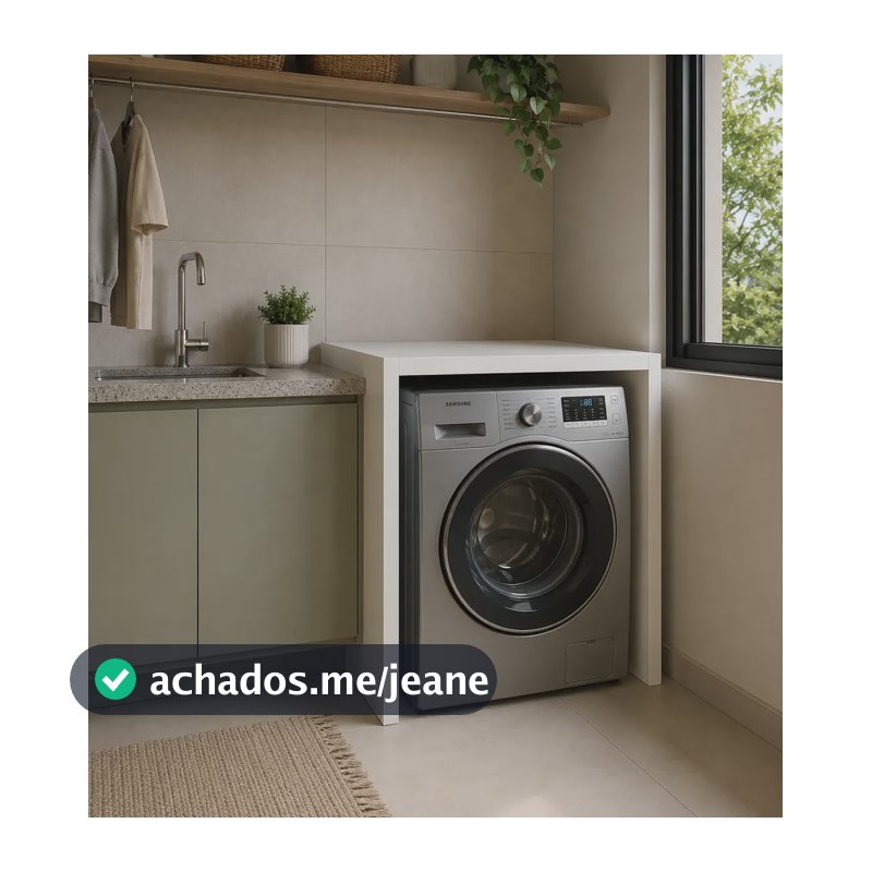 Nicho Balcão Mdf Multiuso Maquina Lava Branco