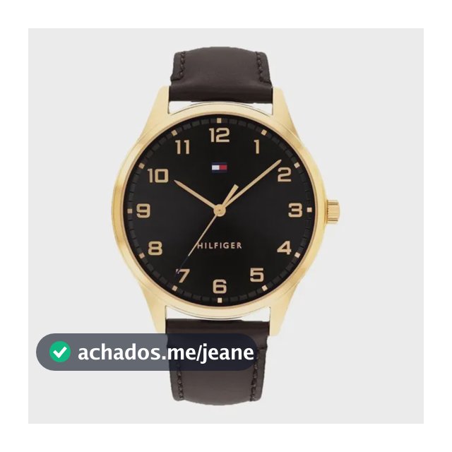 Relógio Tommy Hilfiger Th Essentials Masculino Em Couro Pret Preto