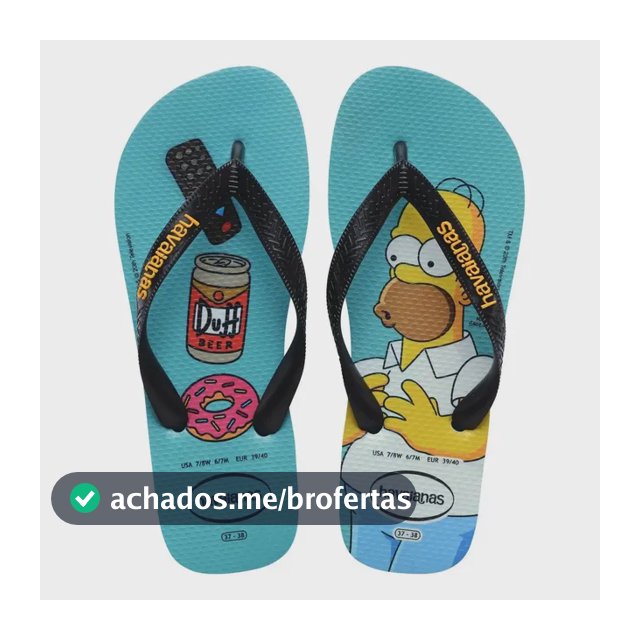 Lançamento Chinelo Havaianas Simpsons Original