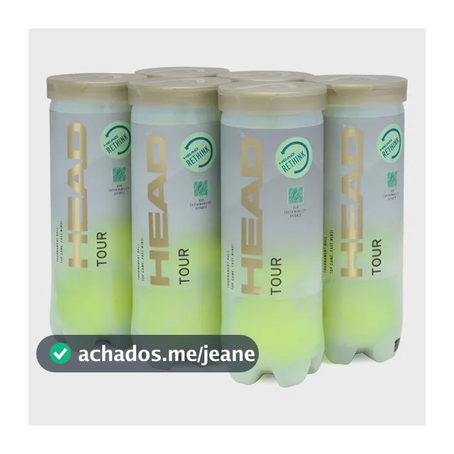 Tennis Bola De Tênis Head Tour 6 Tubos 18 Bolas Ultrapremium Amarelo