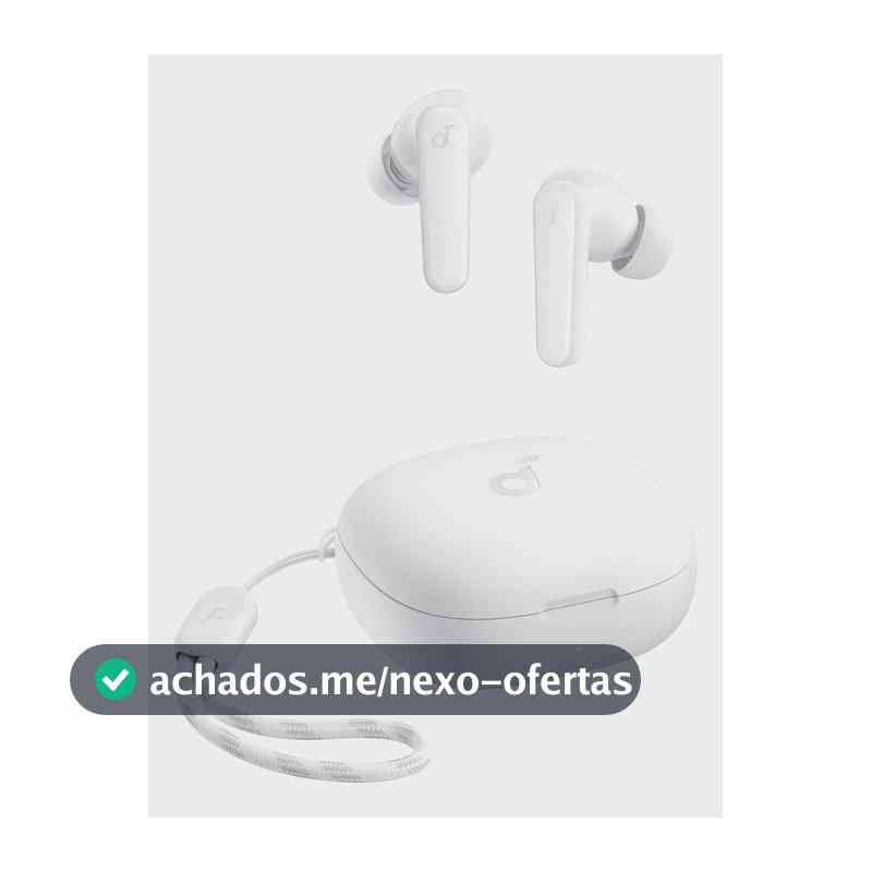 Fone De Ouvido In ear Soundcore P20i Bluetooth 5.3 Grave Potente Drivers 10mm 30h Bateria Carregamento Rápido Personalização De Som Via App Ipx5 2 Mics Ia Para Chamadas Claras Case Compacto Cor Branco