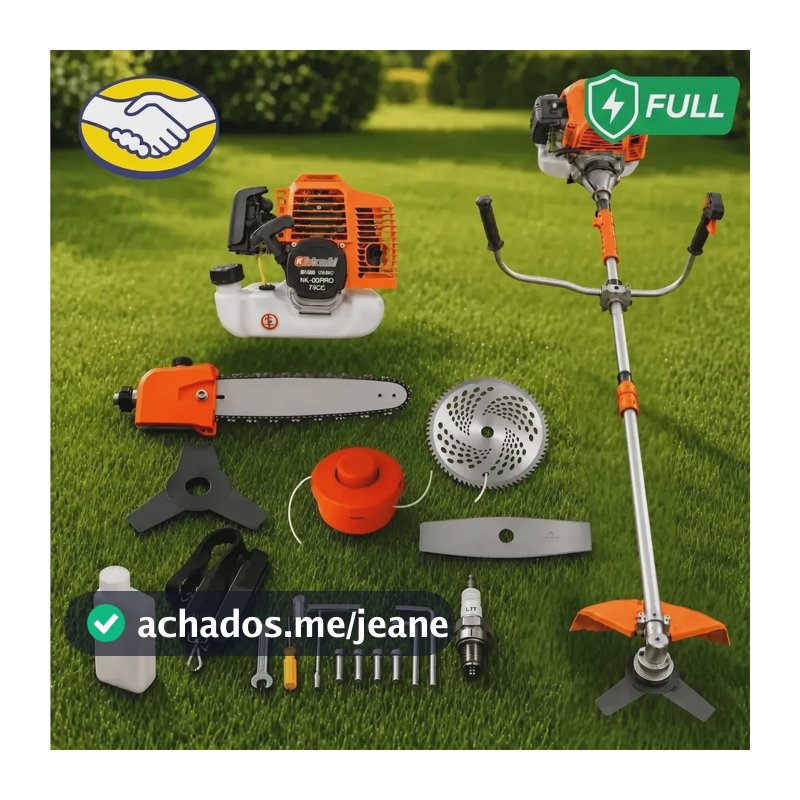 Roçadeira Gasolina 2t Knakasaki 75cc 3,6hp 8 Em 1 Motopoda