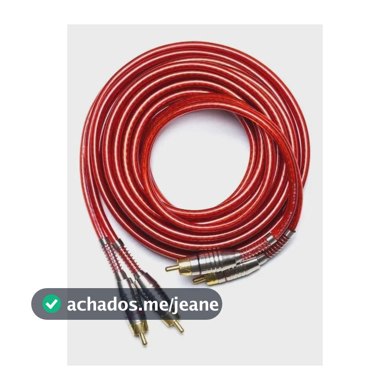 Cabo Rca 5 Metros Blindado Profissional Linha Prime Auto
