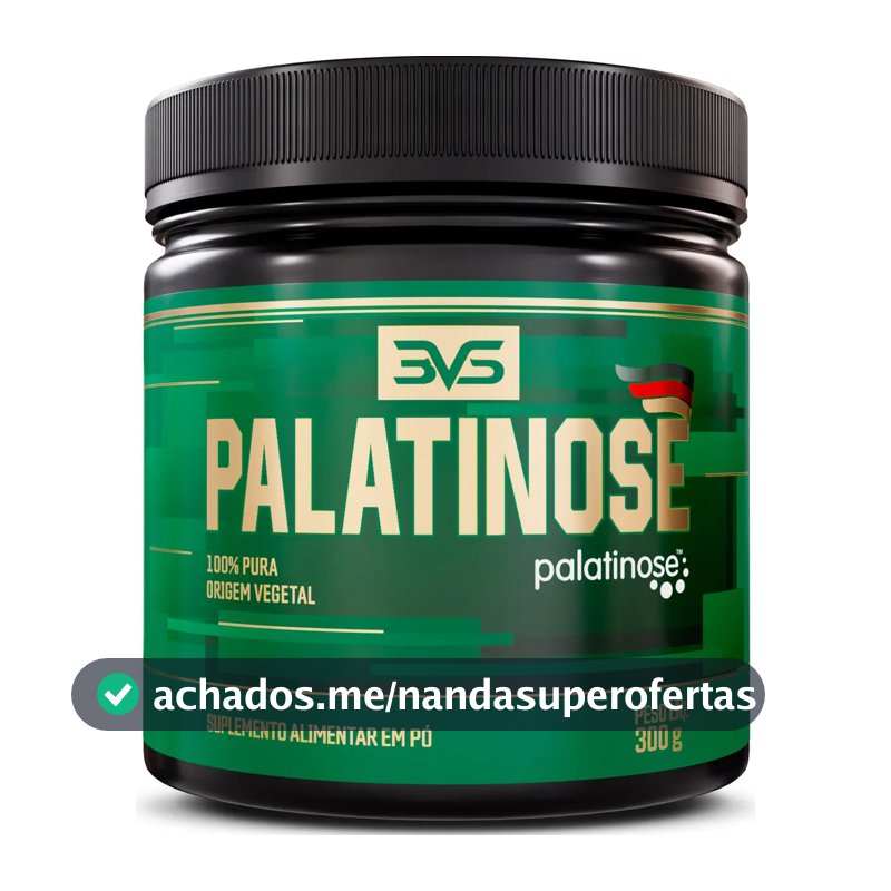 Palatinose 100% Pura - Fórmuila Avançada Com Baixo Índice Glicêmico E Insumos Importados - 300g