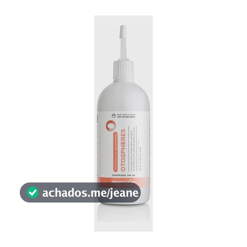 Otospheres Solução Otológica Wesen Green 250ml Cães E Gatos