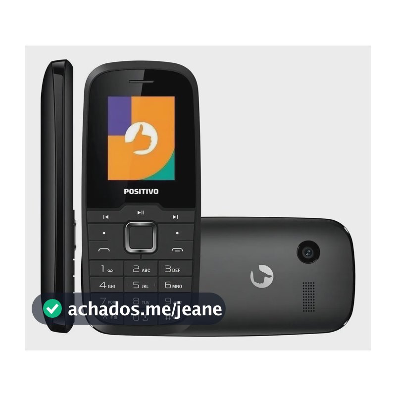 Telefone Celular Para Idosos Super Cor Preto P26