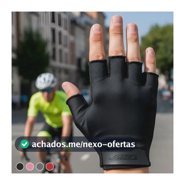 Luva Ciclista Mtb Ciclismo Tsw Speed Meio Dedo