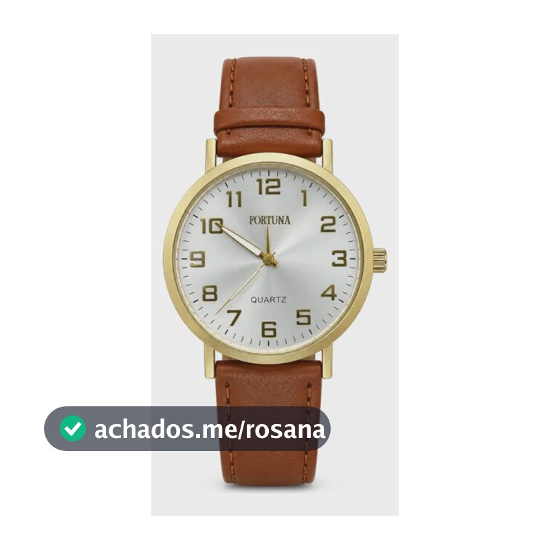 Relógio De Pulso Masculino Minimalista Old Money Fortuna Marrom Claro Cx Dourada Branco3