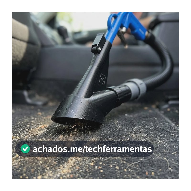 Bico Adaptador Tornador Para Aspirador Automotivo 2 Em 1