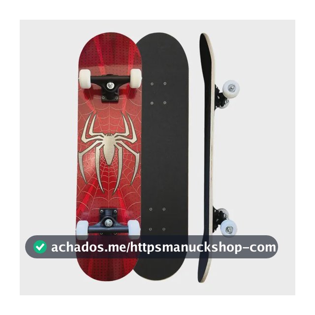 Skate Iniciante Completo Esqueite Desenho Skat Spider Aranha