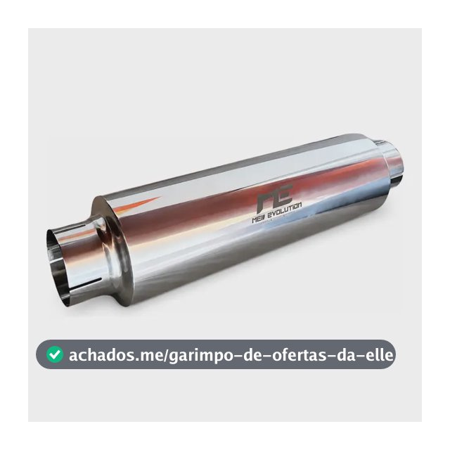 Abafador Universal Inox 304 Esportivo - 2,5 Polegadas