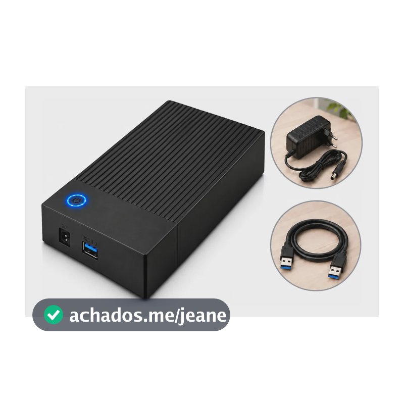 Case Hd Externo De 3.5 Polegadas Usb 3.0 Sata III Para Hd/ssd Gaveta Pc E Notebook Adaptador Portátil
