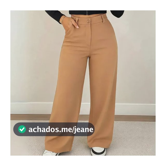 Calça Feminina Pantalona Alfaiataria Versatil Linha Premium