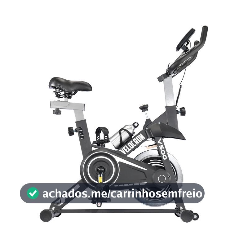 Bicicleta Ergométrica Spinning Inércia 5kg Velocron V500 Preto
